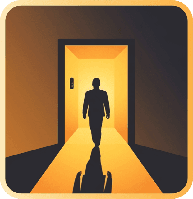 KeyCodeNavigator logo: a lit doorway